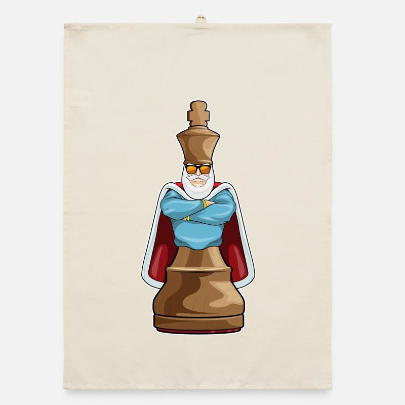 Pièce d’échecs King Chess Torchon bio
