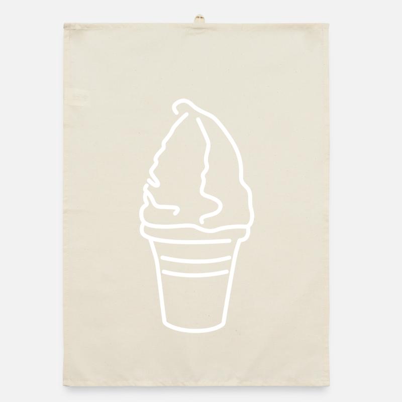Soft ice cream Organic dish towel