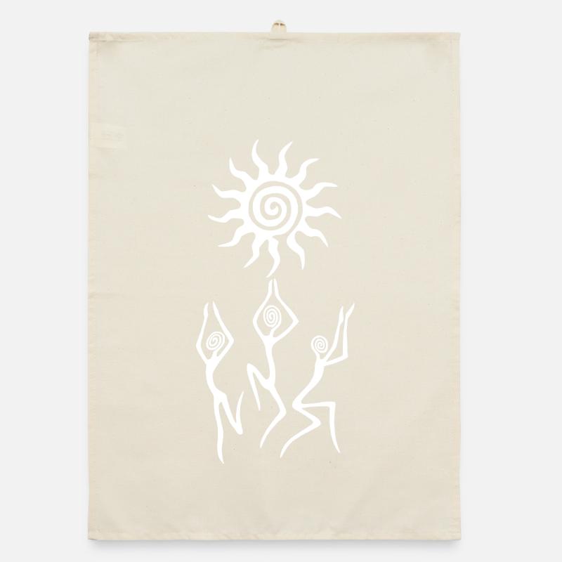 The White Sun Dance Organic dish towel