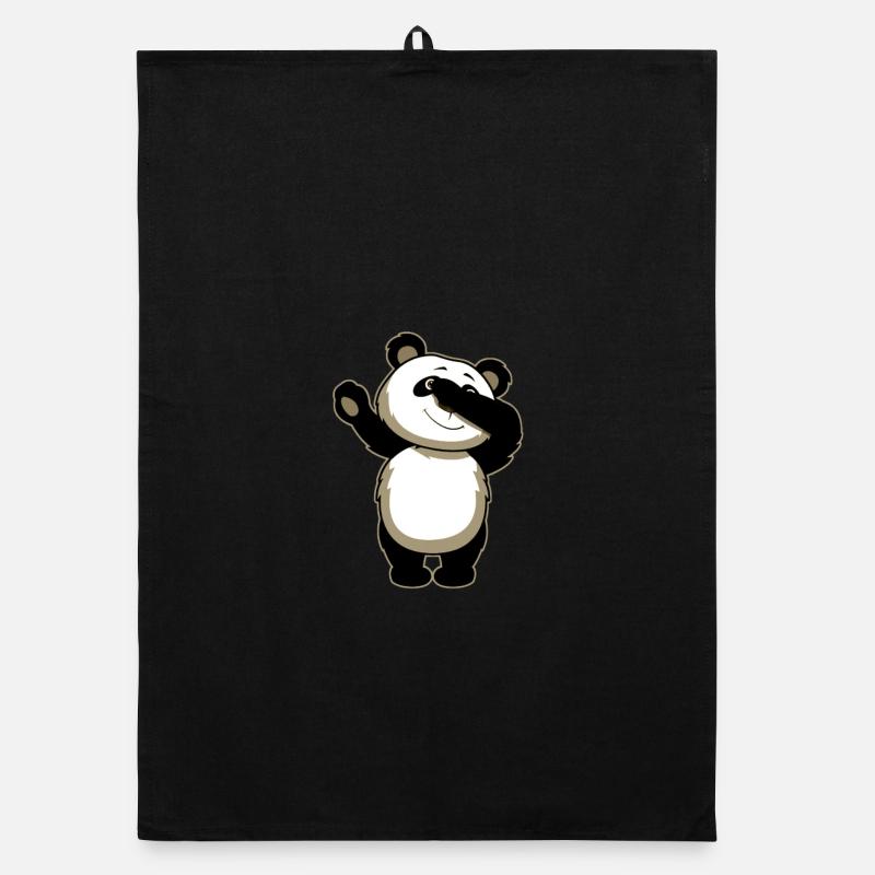 Panda Dab lustig Organic Geschirrtuch
