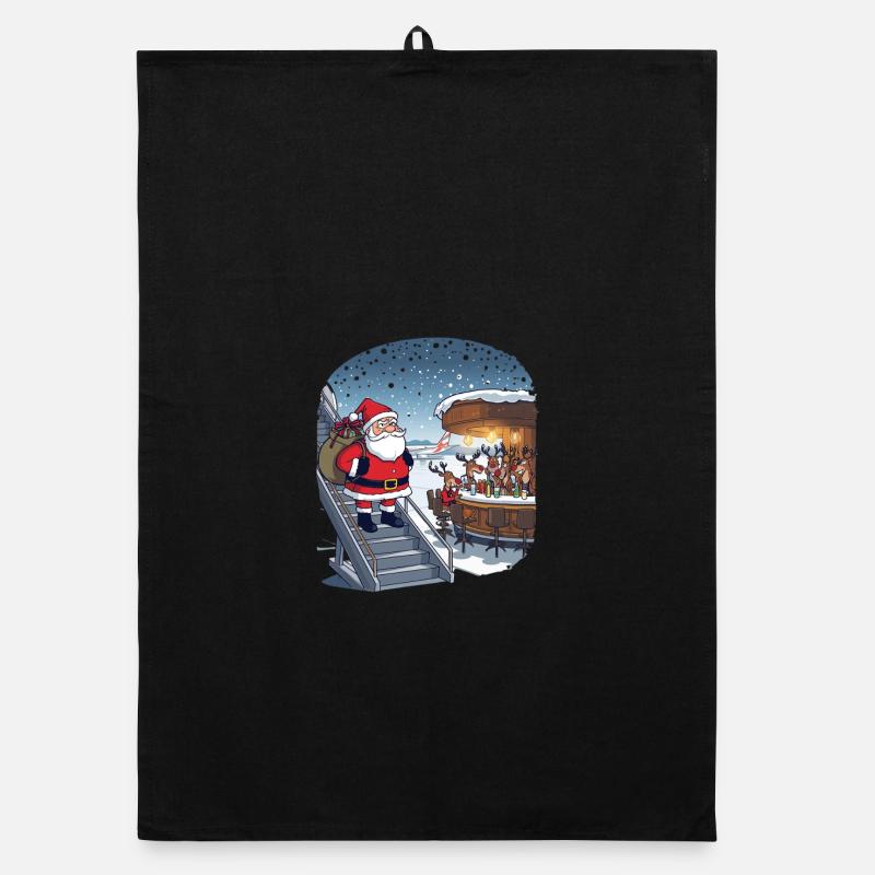 Rentiere raus Organic Geschirrtuch