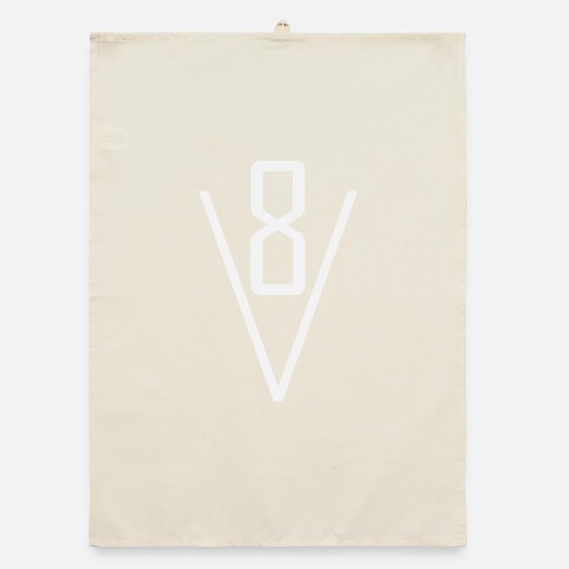 V8 Motor Organic Geschirrtuch