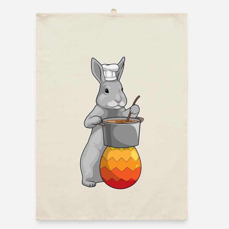 Cuisine de Pâques du lapin Torchon bio