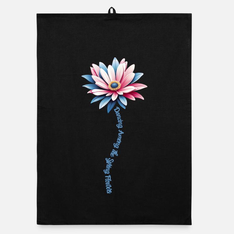 Frühlingsblüten-Tanz Organic Geschirrtuch