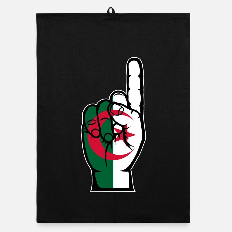 Algeria flag number 1 Organic dish towel