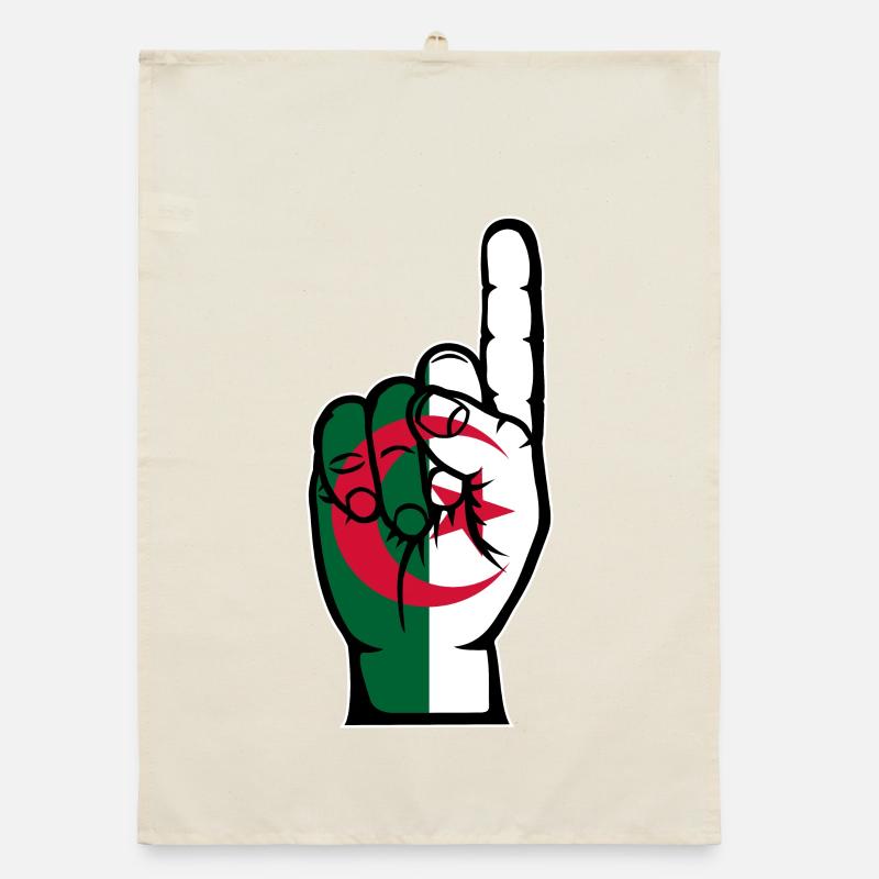 Drapeau algérien numéro 1 Torchon bio