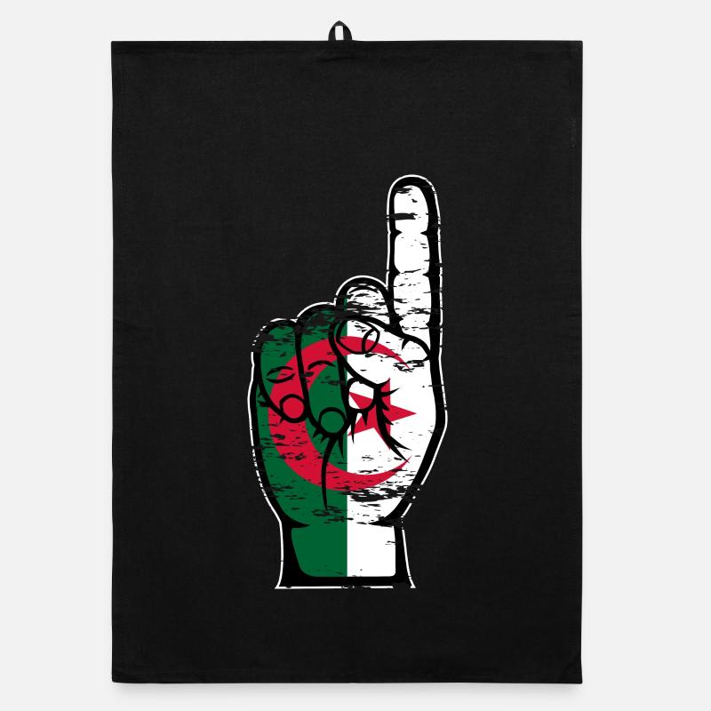 Drapeau de l’Algérie numéro 1 utilisé Torchon bio