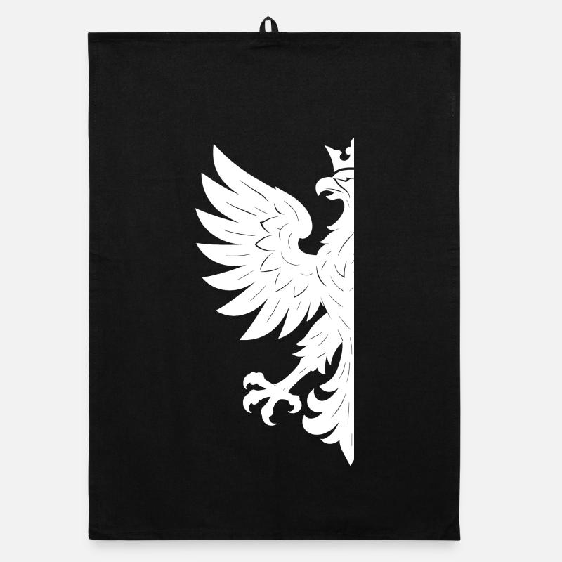 Pologne Polska Aigle drapeau drapeau blanc cadeau Torchon bio