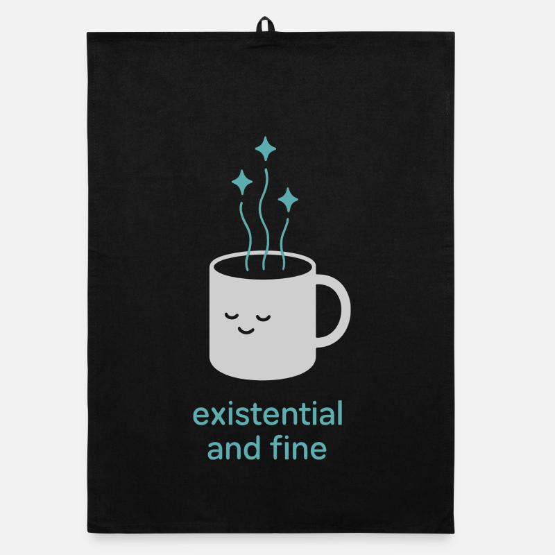 Nothing Matters Nihilism Absurd Humor Organic dish towel