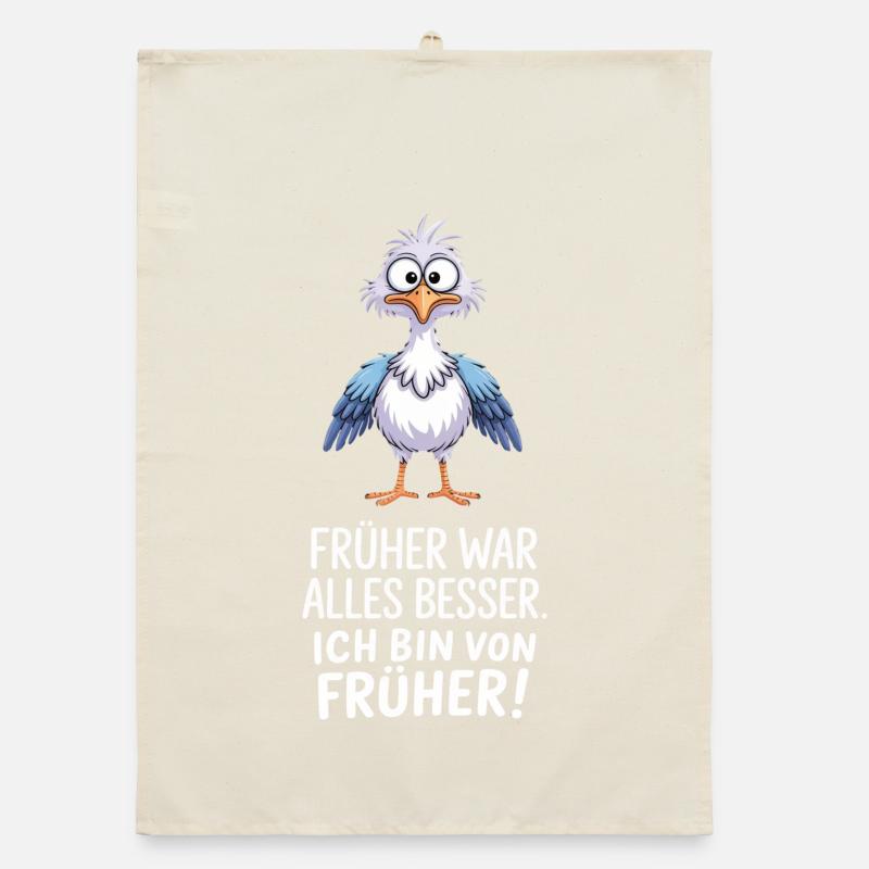 Früher War Alles Besser Organic Geschirrtuch