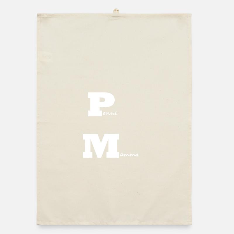 PonyMama white Organic dish towel