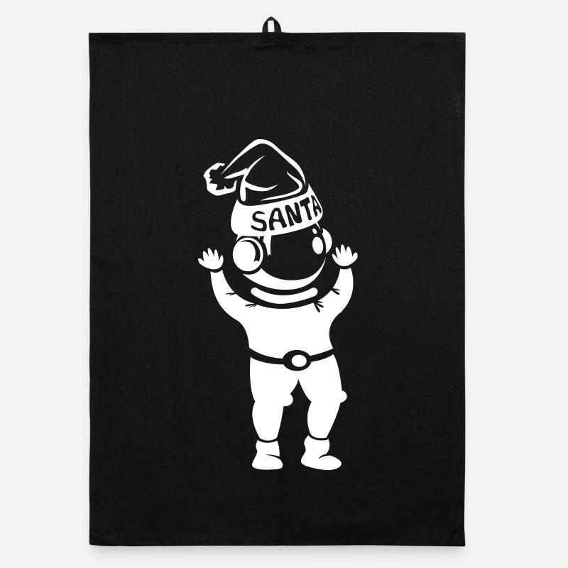 Symbole du Père Noël Illustration Icône du logo Graphique Torchon bio