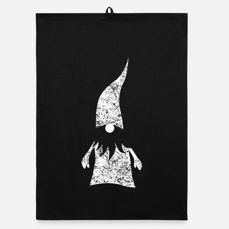 Elfes Grunge blanc minimaliste Noël Torchon bio