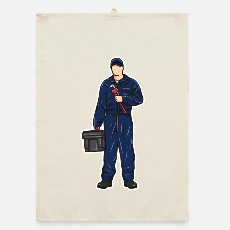 Garçon plombier Torchon bio