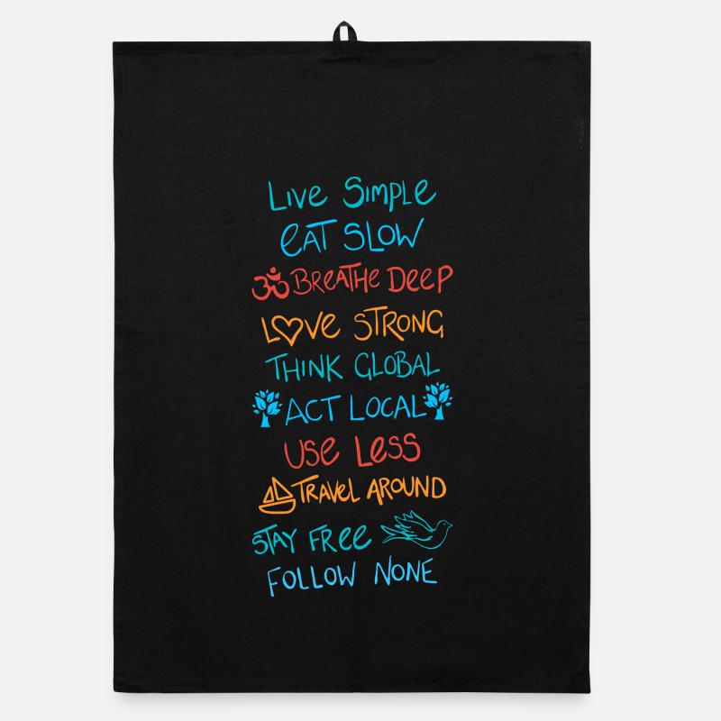 Lebe einfach 2 Organic Geschirrtuch