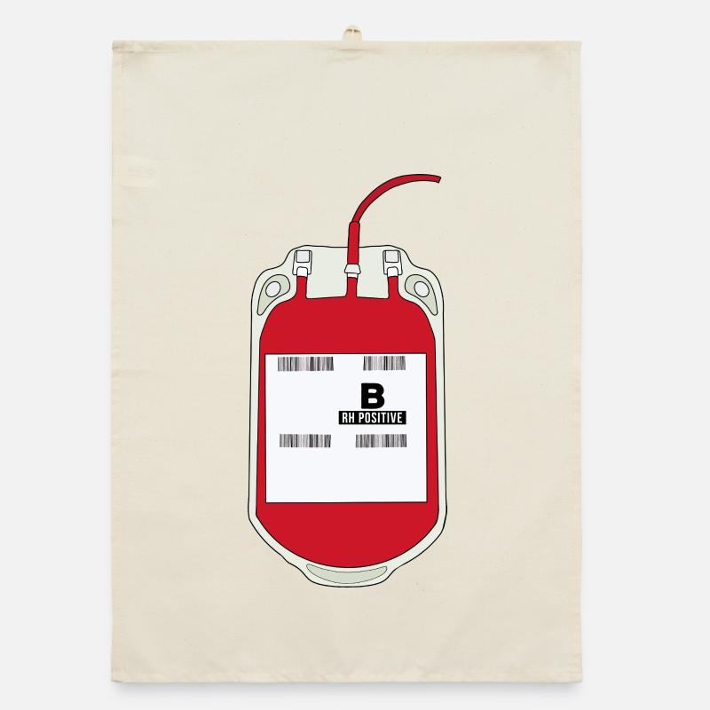 B Positiver Blutbeutel Organic Geschirrtuch