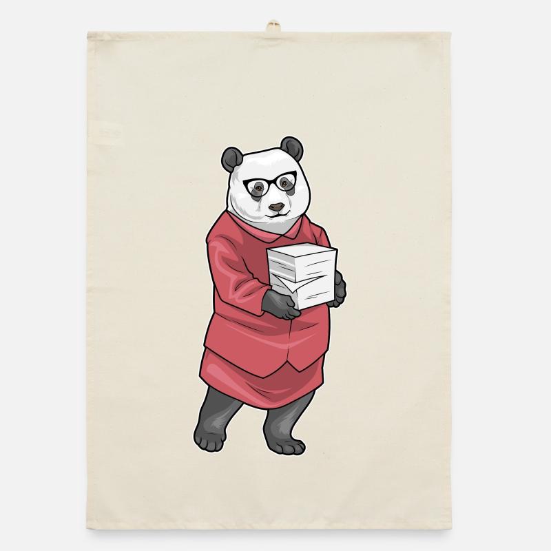Panda Secretary Paper Stack Office Organic dish towel