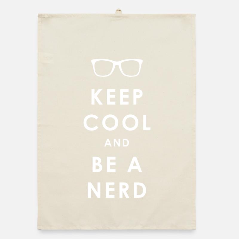 NERDY forever - Keep Cool und Be a Nerd Organic Geschirrtuch