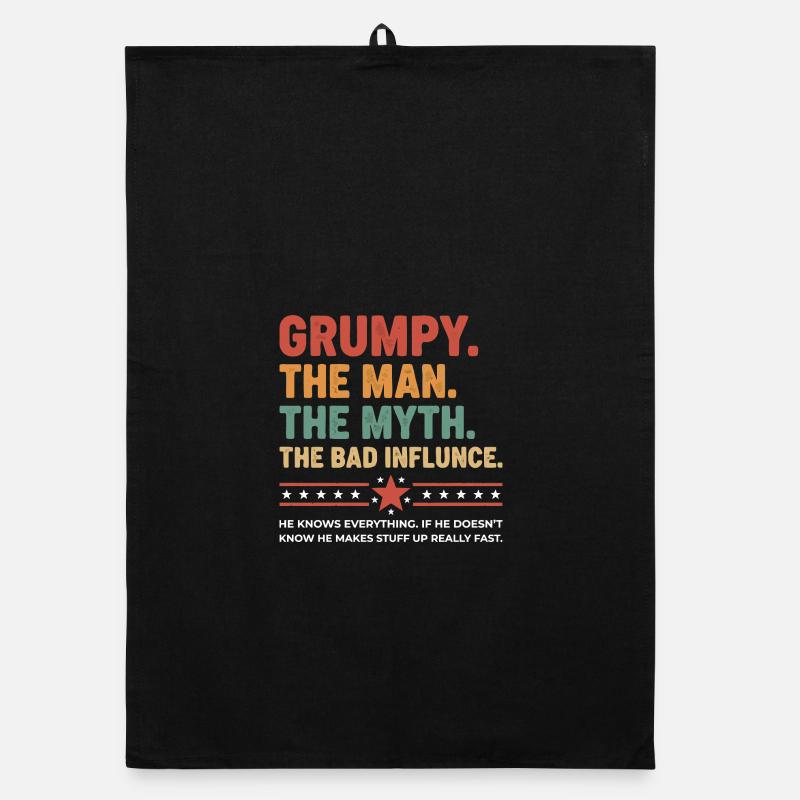 Grumpy – Die Legende & der schlechte Einfluss Organic Geschirrtuch