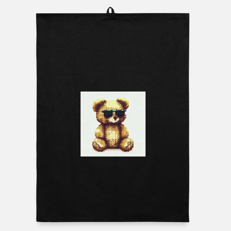 Teddy Cool - Organic Geschirrtuch - Schwarz
