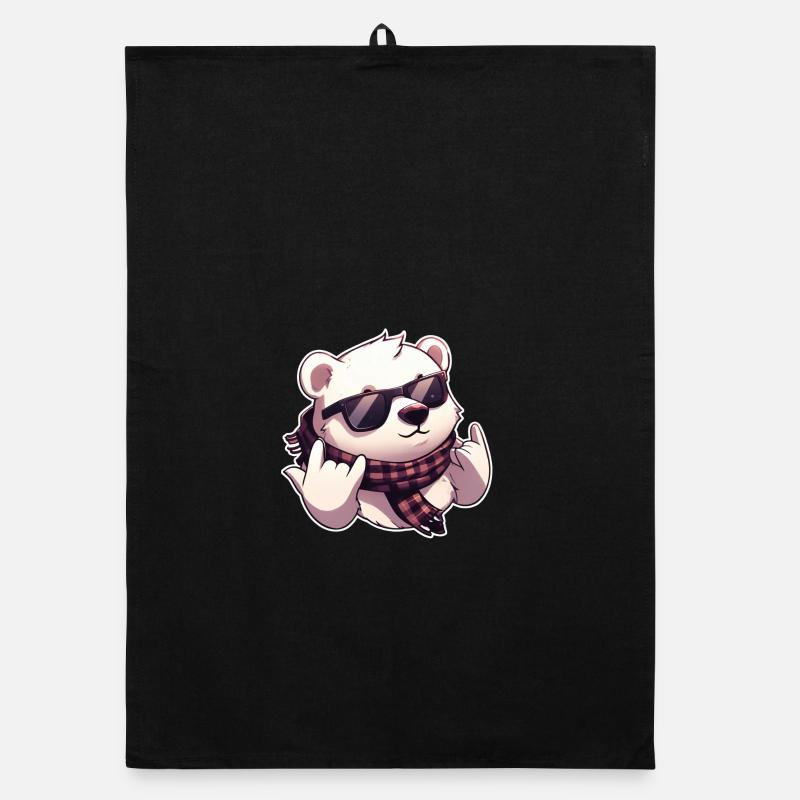 Cooler than your fridge – Polar Bear Edition Organic dish towel