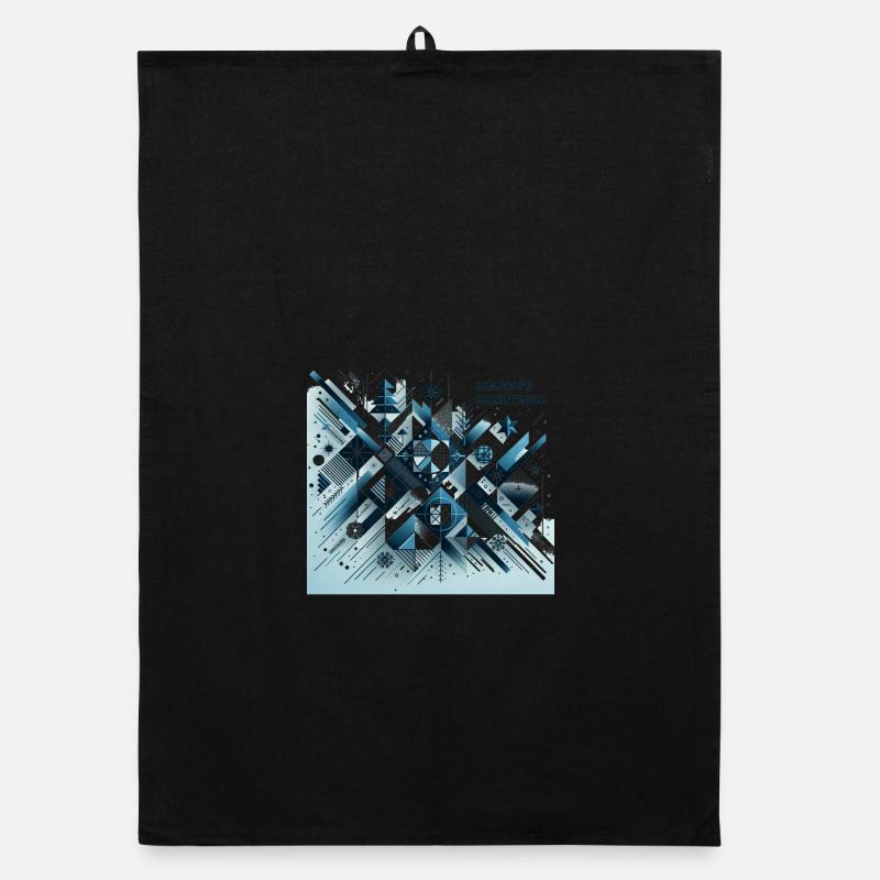 Joyeuses Fêtes de fin d’année - Torchon bio - noir