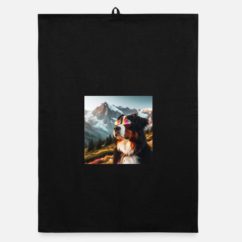 Bernese mountain dog Organic dish towel