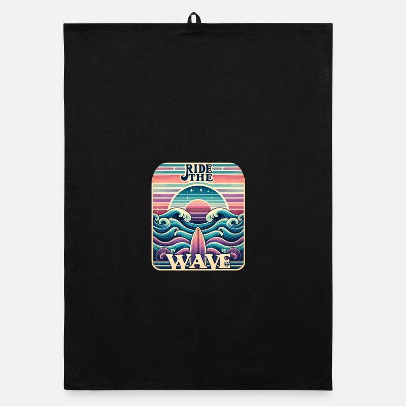 Surfer sur la vague Torchon bio
