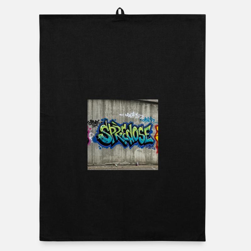 Graffiti Expression T-Shirt Organic dish towel