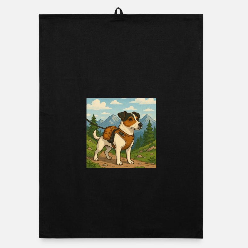 Jack Russel Wanderer Organic dish towel