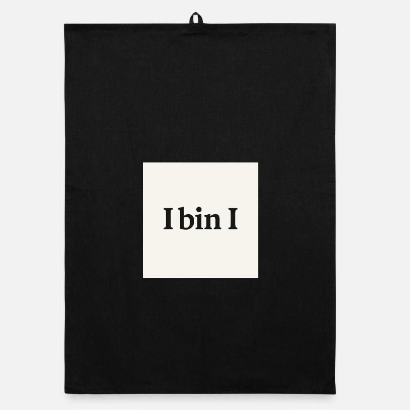 Humorvolles I Bin I Statement Design Organic Geschirrtuch