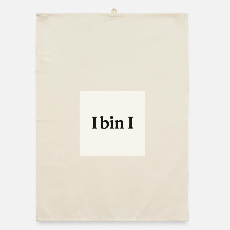 Humorous I Am I Statement Design Organic dish towel