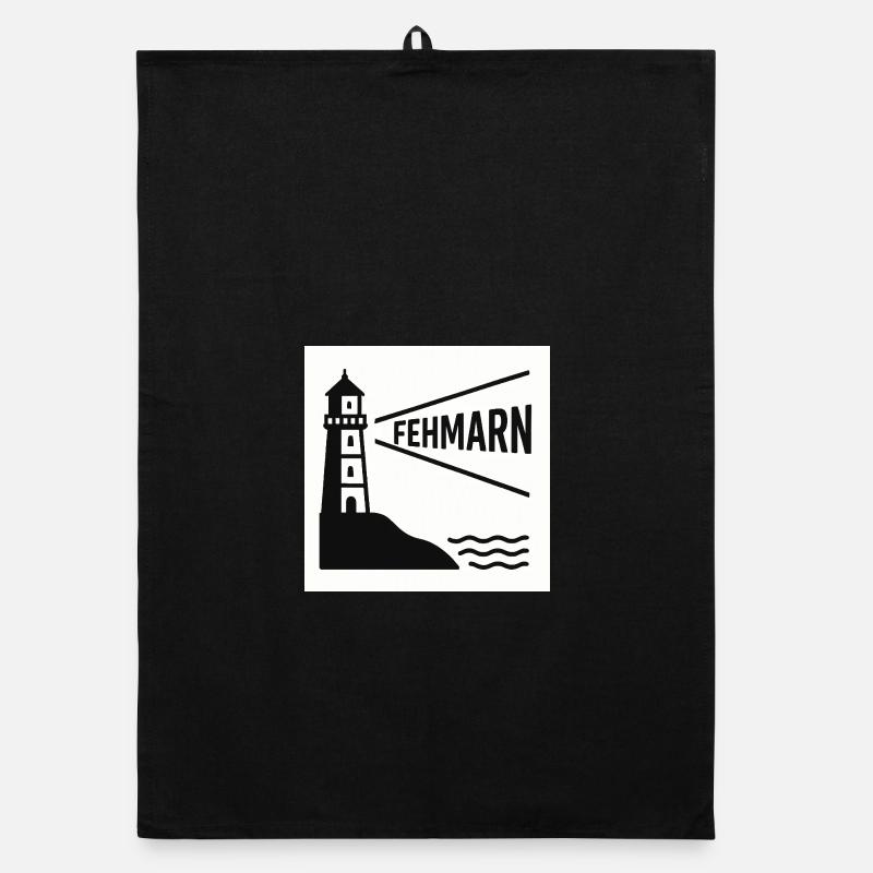 Fehmarn - Organic Geschirrtuch - Schwarz