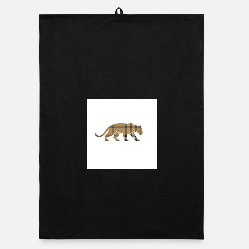 VisionWear Panther Plaid – Luxury Pattern Design Organic dish towel