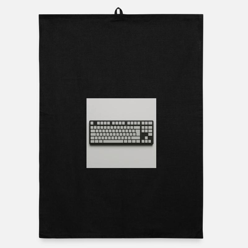 Minimalist Keyboard Organic dish towel
