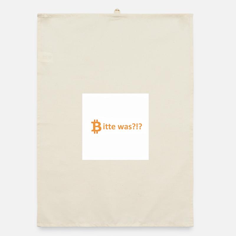 Bitte was?!? Bitcoin Orange Organic Geschirrtuch