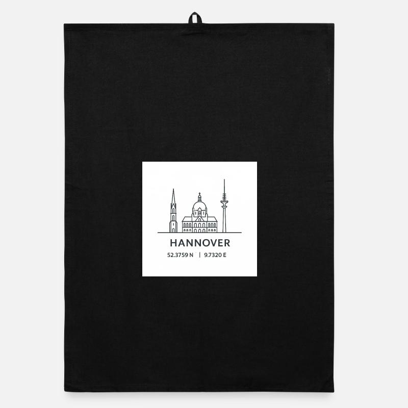 Silhouette d’art au trait de Hanovre Monument Torchon bio