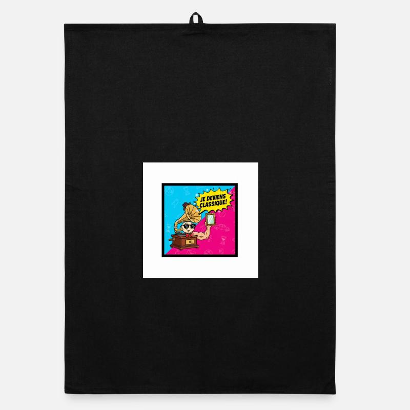 Je deviens Classique Pop Retro Torchon bio