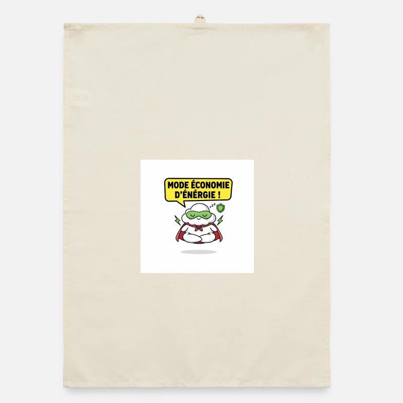 Superhero Cloud Saving Energy Mode Organic dish towel