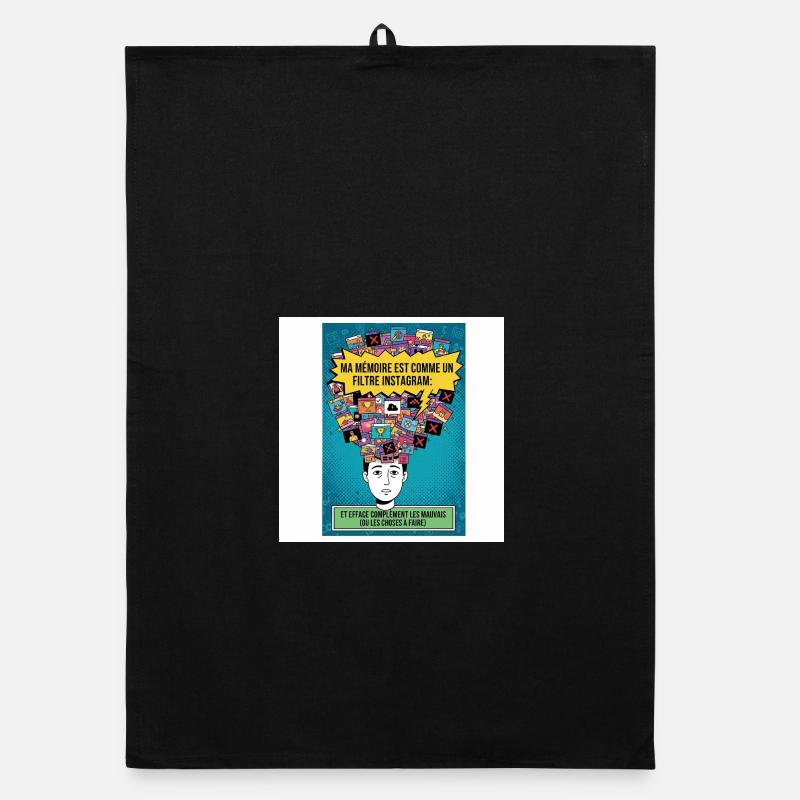 Memory Instagram Filter Humor Organic dish towel