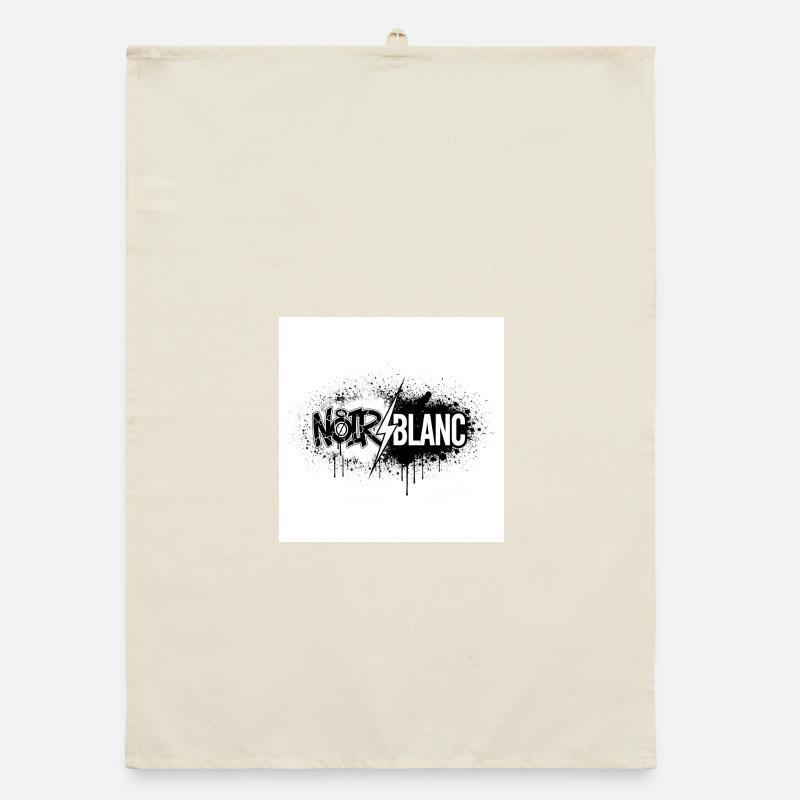 Nord Blanc Graffiti Éclair Torchon bio