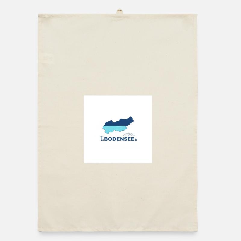 Lac de Constance paysage Logo Lakeshore Torchon bio