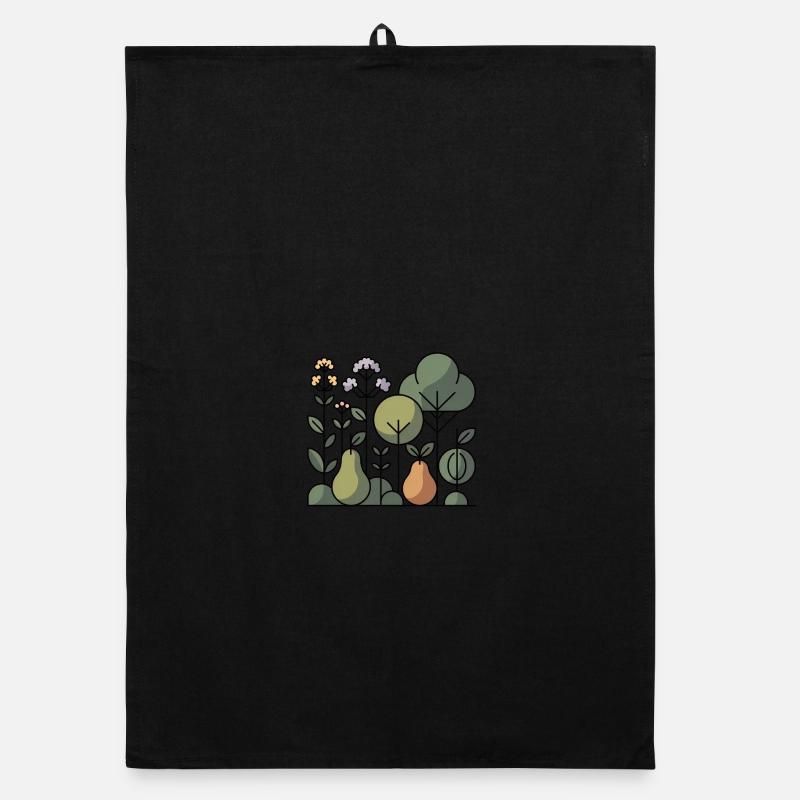 Abstrakter Obstgarten Organic Geschirrtuch