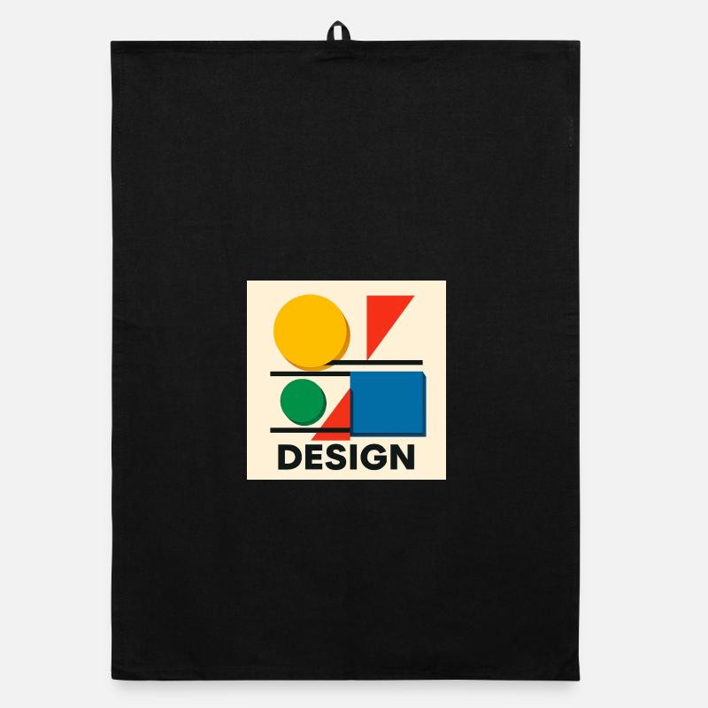 Geometry Bauhaus Colorful Composition Organic dish towel