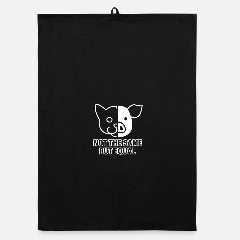 Chat Cochon - Torchon bio - noir