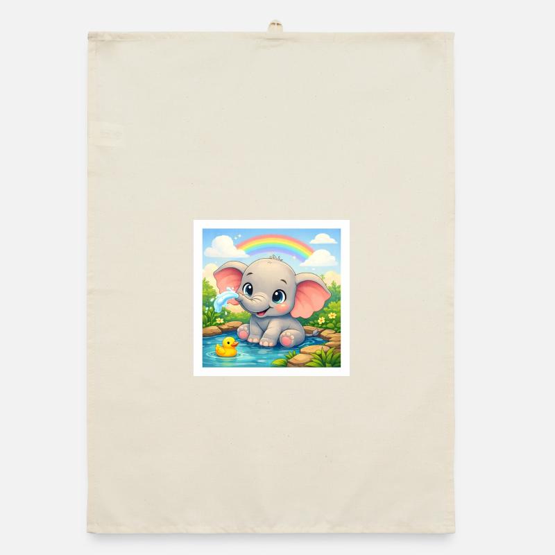 Elli der Elefant Organic Geschirrtuch