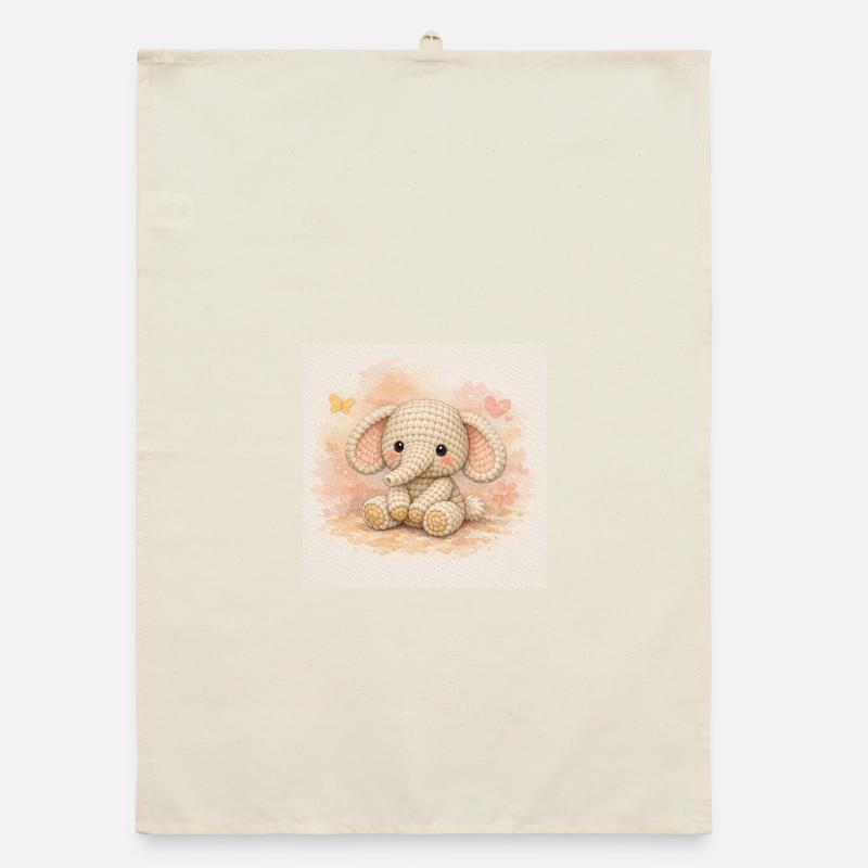 Yarn elephant Organic dish towel