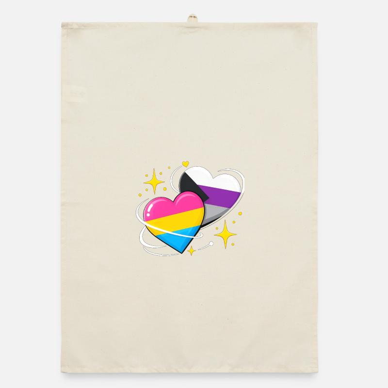 Panromantic Demisexual Organic dish towel