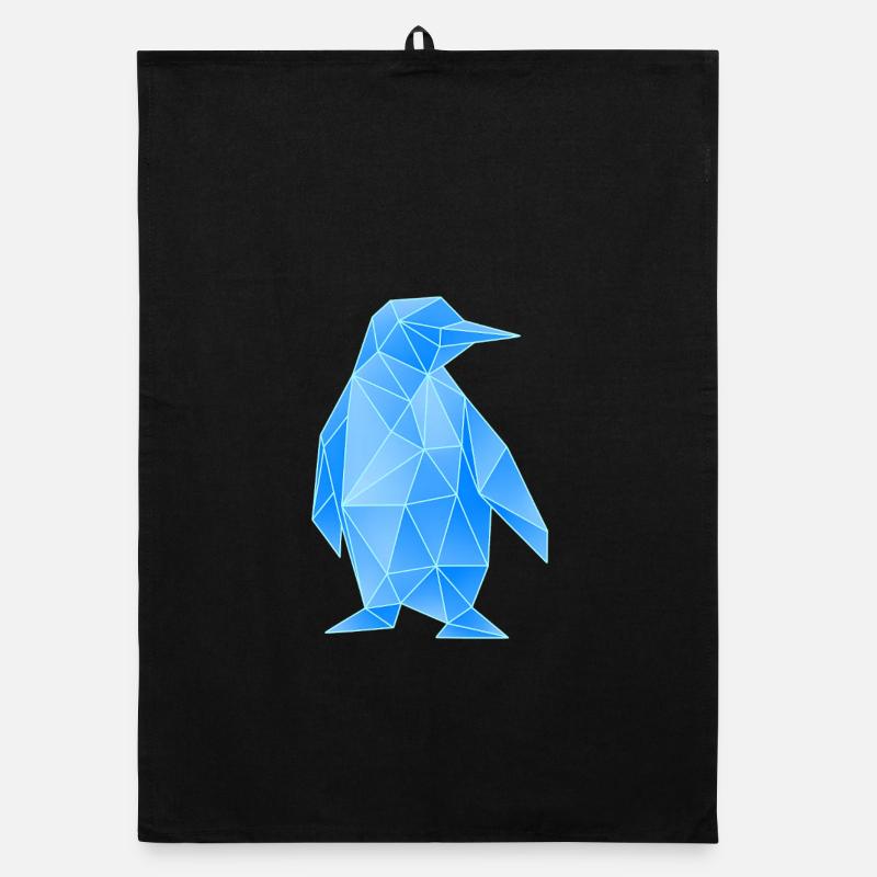 Diamant Pingouin Design Géométrique Torchon bio