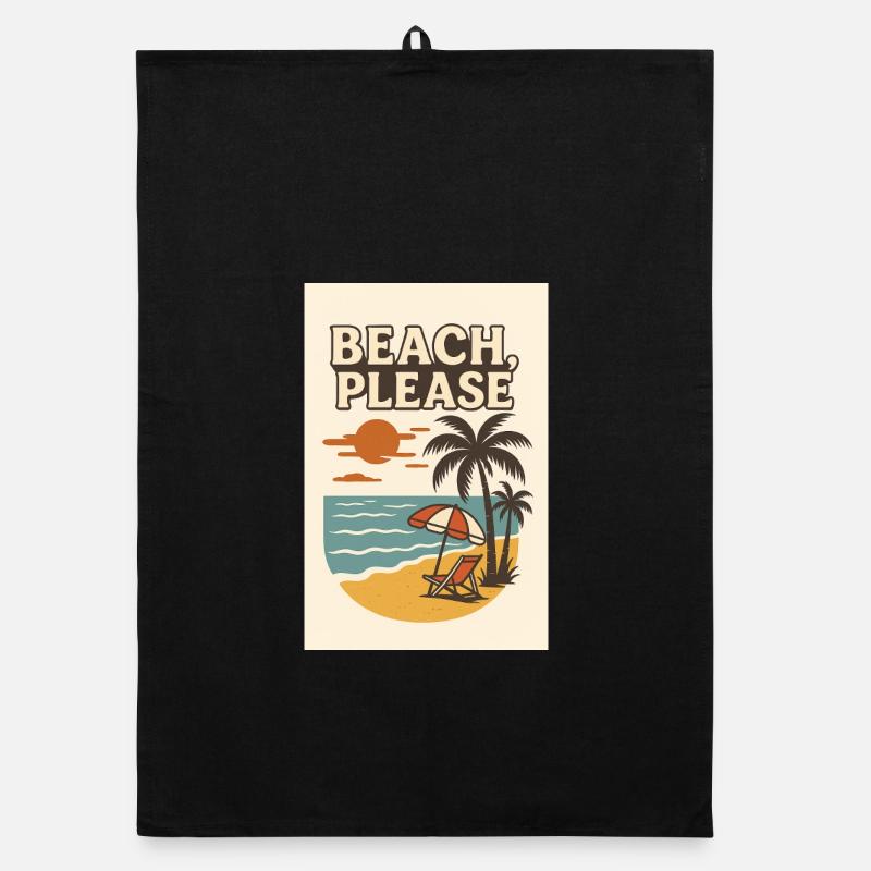 Beach, Please Organic Geschirrtuch